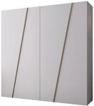 MIRJAN24 Kleiderschrank Zen 200 cm (mit vier Dreht&uuml;ren) 200x50x202 cm, mit