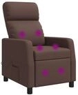 vidaXL Sessel Massage Relaxsessel Braun Kunstleder (1-St)