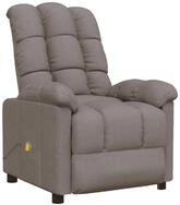 vidaXL Massagesessel Massagesessel Taupe Stoff (1-St)