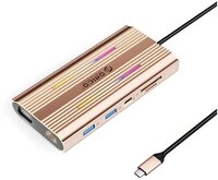 ORICO 12-in-1 RGB USB-C Dockingstation 3x USB-A, USB-C PD, 100W MI USB-Adapter