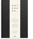 Notizbuch Burde Notizbuch Textil schwarz liniert A5 schwarz
