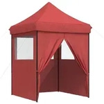 vidaXL Partyzelt Partyzelt 200 x 200 x 306 cm Bordeauxrot Oxford-Stoff rot