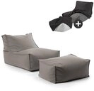 mokebo Sitzsack Der Sundowner (mit Hocker & Schutzh&uuml;lle), Made in Germany,...