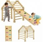 AIYAPLAY Kletterger&uuml;st Montessori Holz Kletterwand Spielplatz f&uuml;r Kleinkinder,