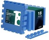 CLP Bodenschutzmatte Puzzlematte 30x30 cm, 18er Set, 18-St., 18er, rutschfest,...