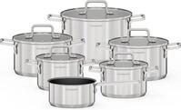 Hanseatic Topf-Set DAILY, mit Antihaftbeschichtung, Edelstahl 18/10 (Set,...