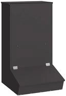 vidaXL Futterspender Schweinfutterspender Schwarz 55 x 51 x 91,5 cm 20 kg
