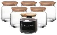 Ritzenhoff & Breker Vorratsglas Varu Vorratsgl&auml;ser 600 ml 6er Set, Glas,...
