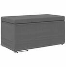 vidaXL Barhocker Hocker Dunkelgrau 81 x 41 x 40 cm Stoff und Pressholz (1 St)