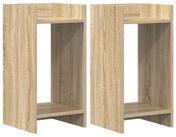 vidaXL Blumenst&auml;nder Pflanzenst&auml;nder 2 Stk. Sonoma-Eiche 30 x 30 x 60 cm (2...