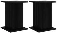 vidaXL Blumenst&auml;nder Pflanzenst&auml;nder 2 stk. Schwarz 30,5 x 30 x 43 cm...