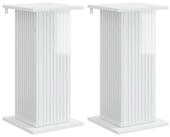 vidaXL Blumenst&auml;nder Pflanzenst&auml;nder 2 stk. Hochglanz Wei&szlig; 30,5 x 30 x 60,5...