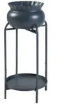 en.casa Blumenst&auml;nder, &raquo;Altena&laquo; Metall 60 x 27 x 27 cm Schwarz schwarz 27 cm...