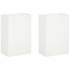 vidaXL Blumentopf Garten-Pflanzgef&auml;&szlig; 2 stk. Wei&szlig; 40 x 30 x 75 cm (2 St)