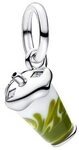 Pandora Charm-Einh&auml;nger Pandora Charm-Anh&auml;nger Iced Matcha Latte Murano-Glas Silber