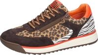 Sneaker WALDL&Auml;UFER "H-Carmen", Damen, Gr. 3,5 (36), braun (braun, orange, animal),