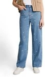 TOM TAILOR Denim Weite Jeans mit Allover-Stickereien