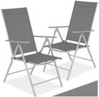 tectake Gartenstuhl klappbarer Terrassenstuhl mit Textilenem-Gewebe 54,5 x 65 x...