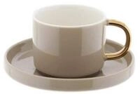 Mulex Kaffeeservice 12-tlg Mokkatassen Set aus hochwertigem Porzellan, 90 ml -