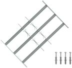 vidaXL Fenster Sicherheitsgitter f&uuml;r Fenster mit 3 Querstangen 3 stk., (3 St)