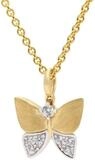 trendor Kette mit Anh&auml;nger 31195, Gold 333/8K Schmetterling Vergoldete...