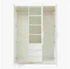 en.casa Kleiderschrank &raquo;Eiselfing&laquo; 3 T&uuml;ren, 4 F&auml;cher, 3 Schubladen...
