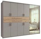 luma-home Dreht&uuml;renschrank 22650 (Asymmetrischer Kleiderschrank mit 2 Spiegeln...