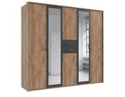 luma-home Dreht&uuml;renschrank 22600 (Kleiderschrank mit 2 Spiegeln und 2...