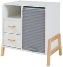 en.casa Kommode, Sideboard &raquo;Kvaefjord&laquo; 66x60x40 cm mit einer Jalousiet&uuml;r