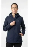 Jack Wolfskin Regenjacke OUTROVERT 2L JKT W mit Windschutzblende am Rei&szlig;verschluss,