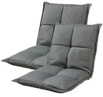 en.casa Relaxsessel (2er Set), &raquo;Deinze&laquo; mit Liegeposition gepolstert...