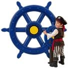 relaxdays Spielzeug-Steuerrad Steuerrad mit Drehger&auml;usch f&uuml;r Spielturm, blau