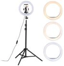 relaxdays Ringlicht LED Ringlicht mit Stativ