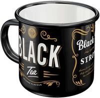 Nostalgic-Art Tasse Emaille-Becher - Home & Country - Black Tea