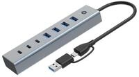 Conceptronic USB-Verteiler HUBBIES20G 7-Port USB 3.0 Hub, 5Gbps, USB-C x 3,...