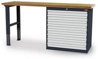 Stier Werkbank STIER Werkbank BxTxH 2000x600x1060 mm mit 1 Schrankgeh&auml;use der...