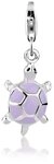 Nenalina Charm-Einh&auml;nger Anh&auml;nger Schildkr&ouml;te Emaille Pastell 925 Silber