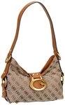 Guess Schultertasche Camden, Polyester braun