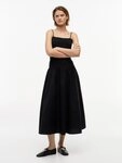 Tommy Jeans Tr&auml;gerkleid TJW SMOCK FABRIC MIX MAXI DRESS Baumwolle, gesmoktes