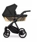 KUNERT Kombi-Kinderwagen Ivento Glam 2in1 Kinderwagen mit schwarzem Rahmen,...