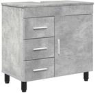 vidaXL Badezimmerspiegelschrank Waschtisch Betongrau 60 x 35 x 60 cm...