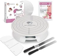 Wenburg Back-Set Kuchenst&auml;nder Drehteller Zuckerguss-Set, Tortenplatte Spatel Backen