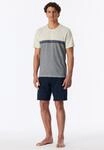 Shorty UNCOVER BY SCHIESSER "UNCOVER Nightwear", Damen, Gr. 52, grau (800, blau),