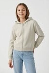 Name It Kapuzensweatjacke NKFMILLE SHORT NREG SWE CARD WH UNB NOOS