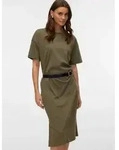 Vero Moda Shirtkleid VMMOLLY SS OVERSIZE CALF DRESS NOOS Baumwolle, regular fit...