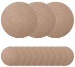 vidaXL Platzset Jute-Untersetzer 50 stk. Natur 100% Tossa-Jute, (50-St)