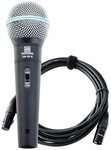Pronomic Mikrofon DM-58-B Vocal Dynamisches-Mikrofon (Spar-Set, 2-tlg), inkl....