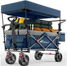 TRESKO Bollerwagen TRESKO Faltbarer Bollerwagen Handwagen (Feststellbremsen...