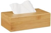 relaxdays Kosmetikbox Kosmetikt&uuml;cherbox Bambus 27,5 cm (1 St)
