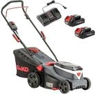 AL-KO Akkurasenm&auml;her 34.6 Li COMFORT SET, 34 cm Schnittbreite, (inkl. 2x 18 V...